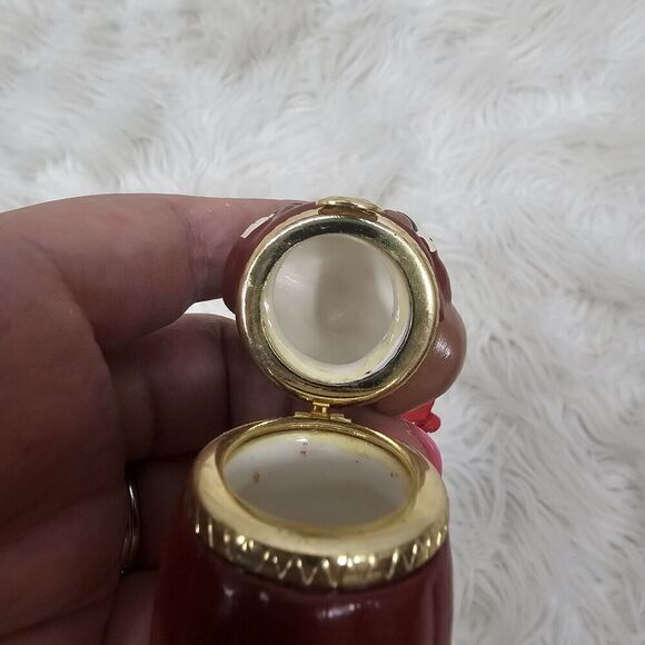 1998 HALLMARK  CHRISTMAS ORNAMENTS - SANTAS HIDDEN SURPRISE - Hinged Trinket Box - Picture 8 of 8